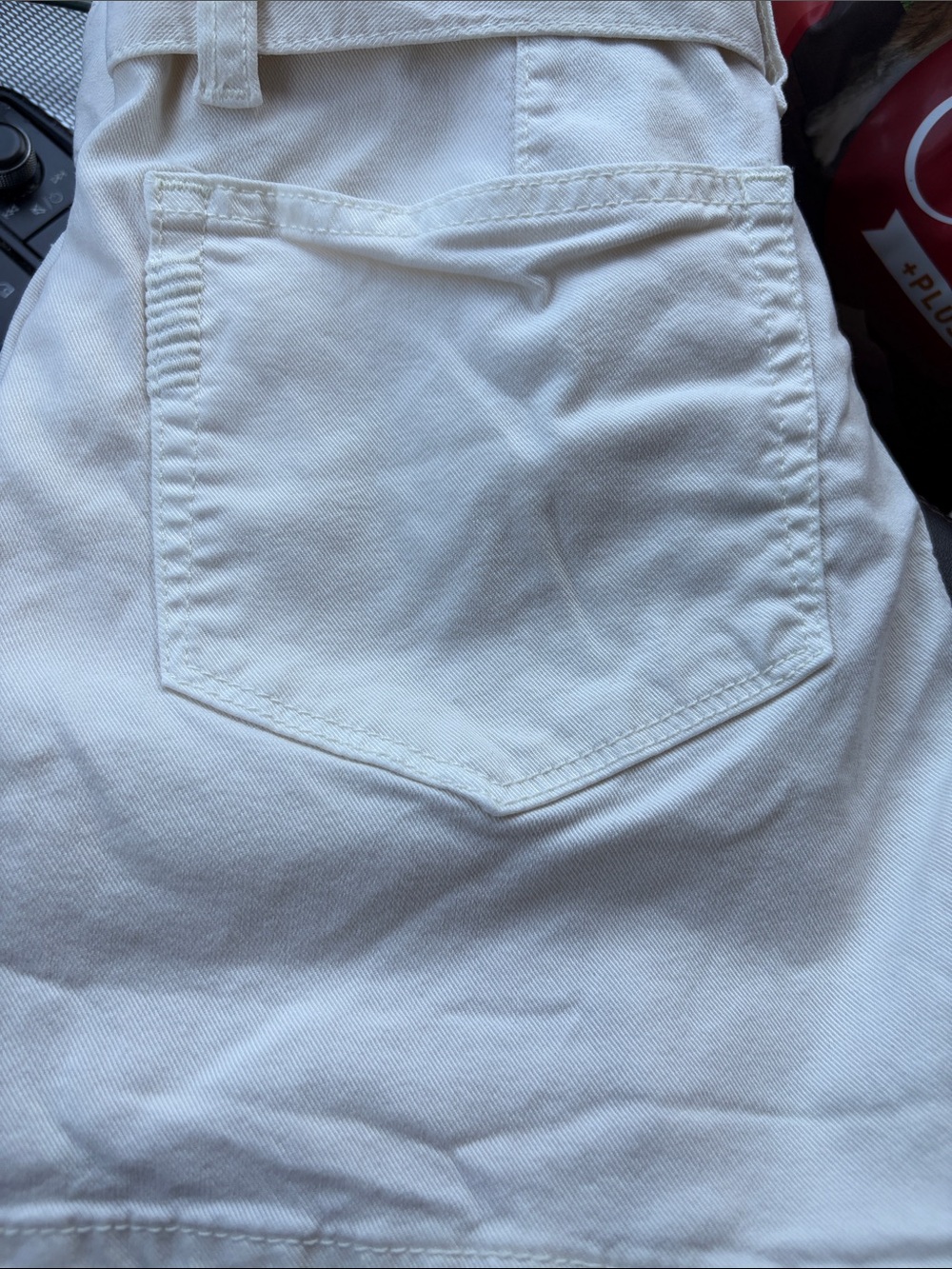 PAIGE High Waist White Paperbag Tie Shorts - Picture 3 of 3